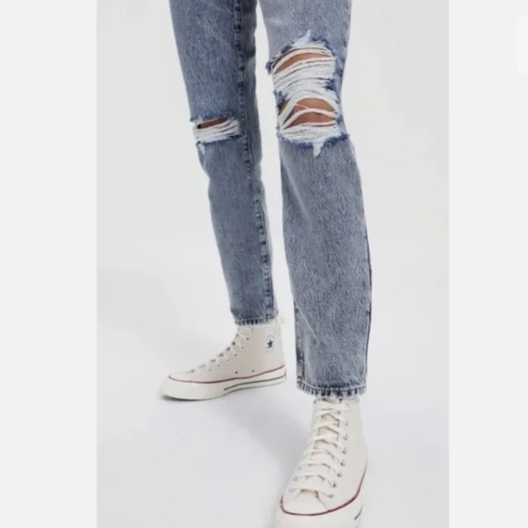 ✨️HP✨️NWT GOOD AMERICAN GOOD CLASSIC Distressed Jeans size 00/24 - Picture 6 of 15